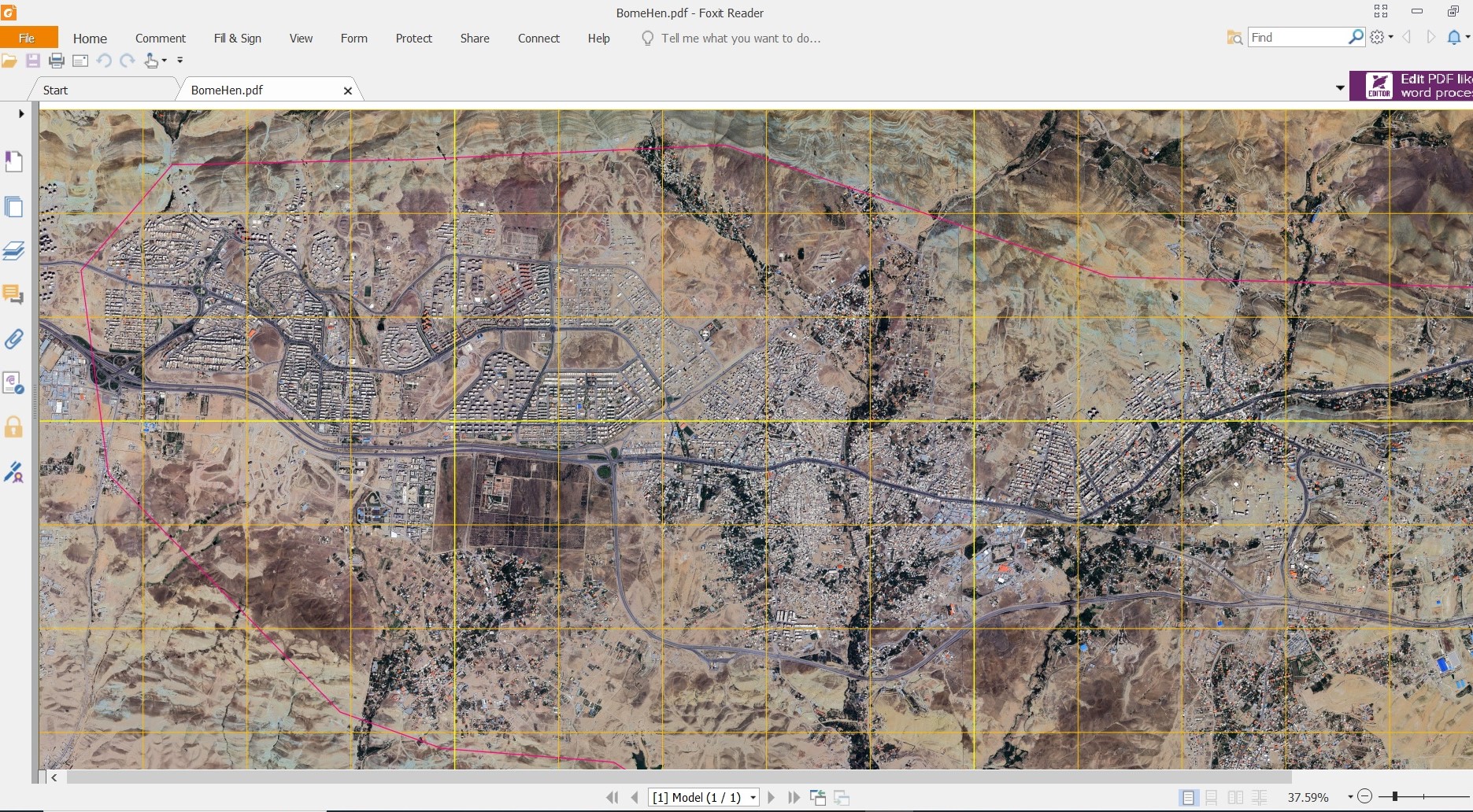 نقشه PDF بومهن