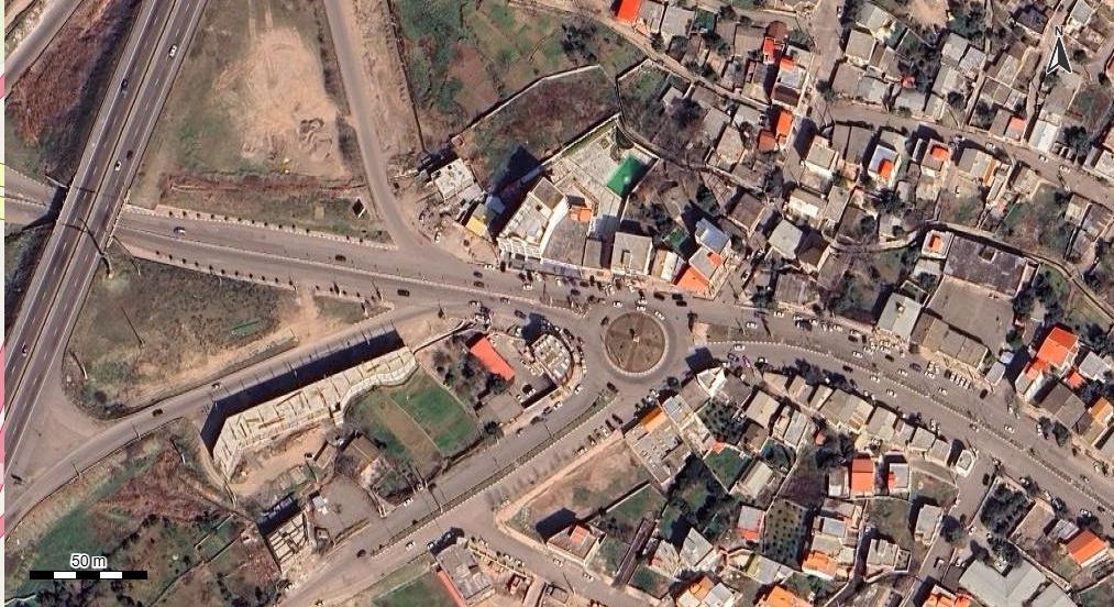 تصویر ارتوفتو شهر توتکابن و عکس هوایی با پهپاد با مقیاس 1:500 شهر توتکابن