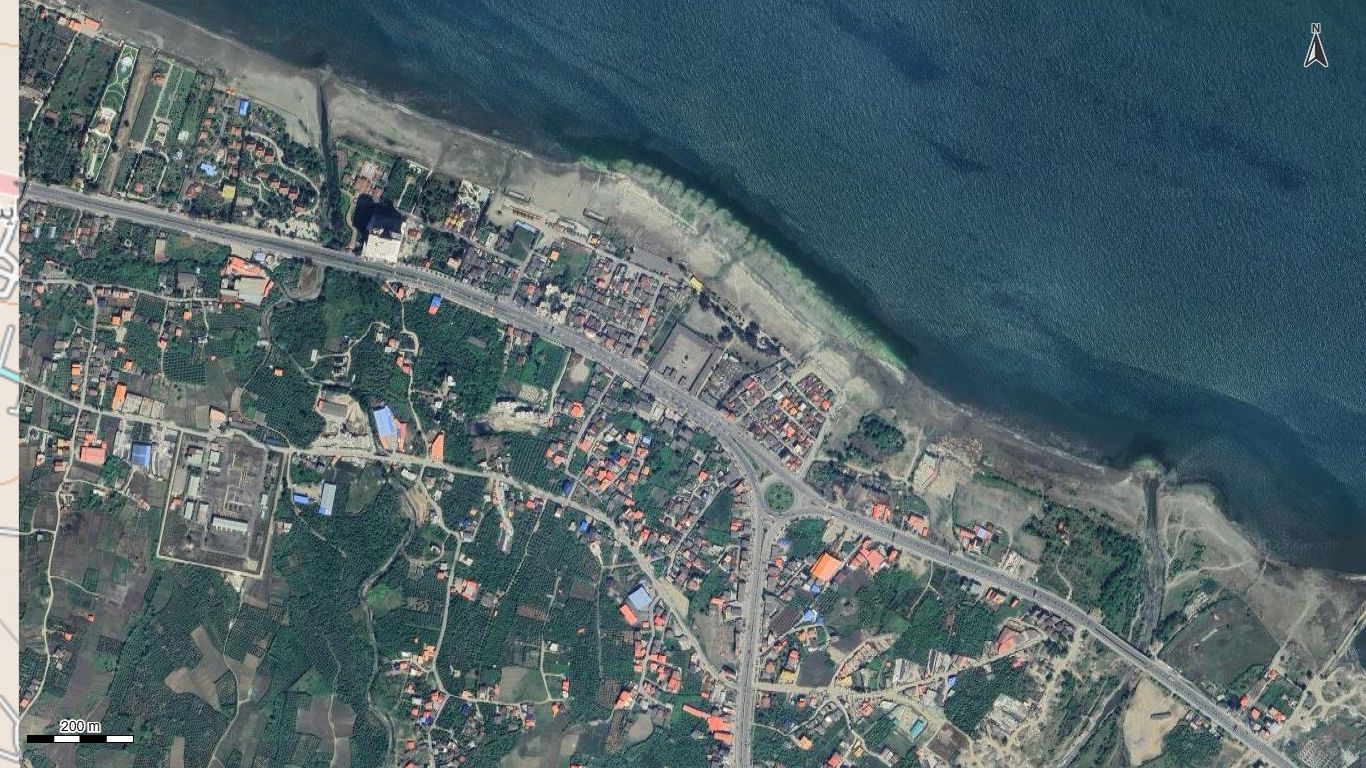 تصویر ارتوفتو رامسرو عکس هوایی با پهپاد با مقیاس 1:500 شهر رامسر