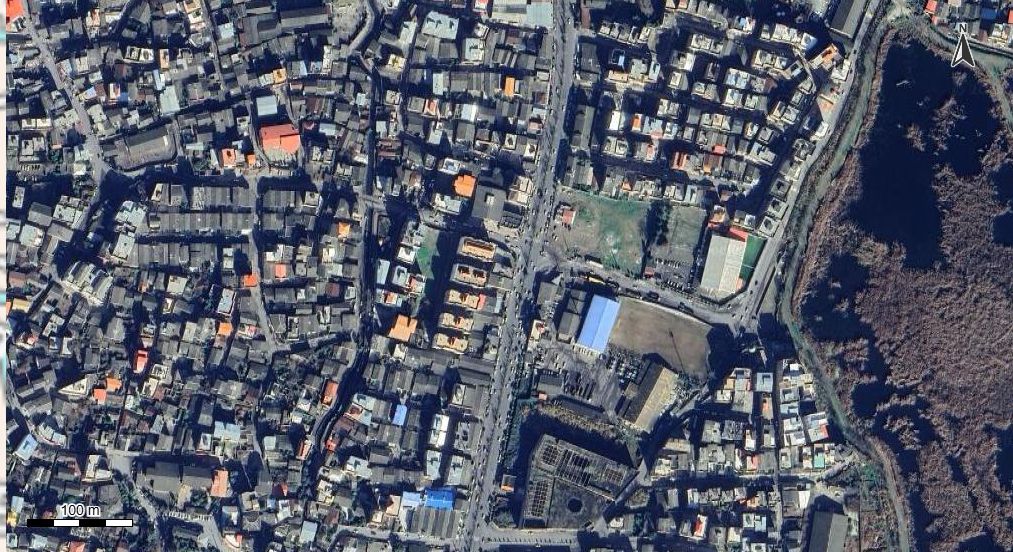 تصویر ارتوفتو و عکس هوایی با پهپاد با مقیاس 1:500 شهر بابل