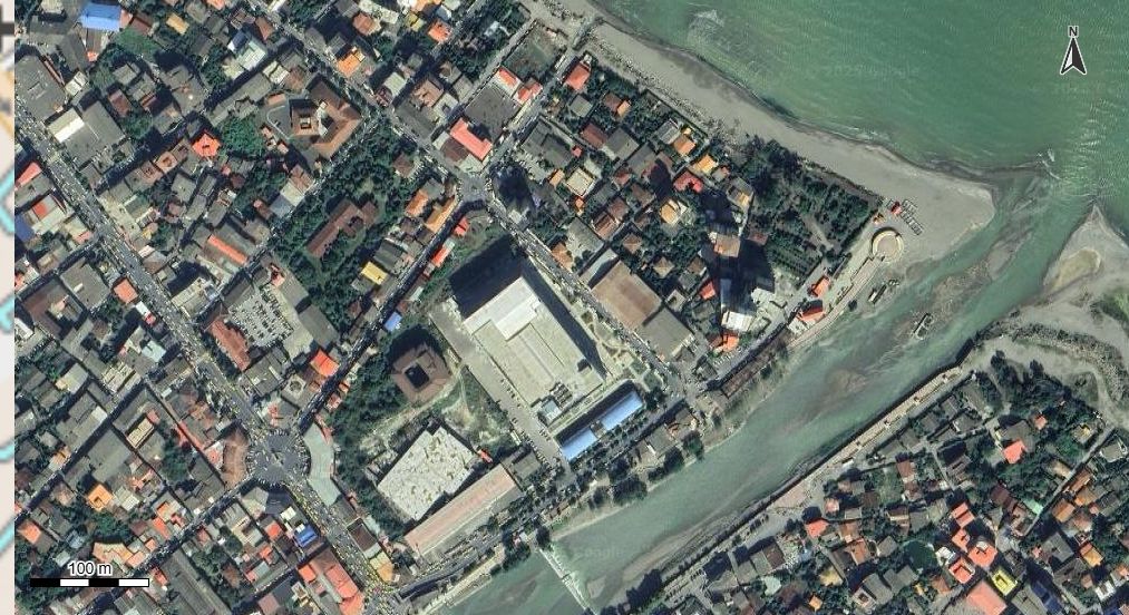 تصویر ارتوفتو و عکس هوایی با پهپاد با مقیاس 1:500 شهر تنکابن